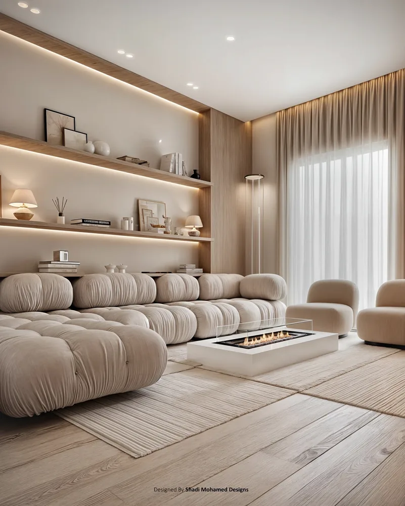 Calm Living Room interior project